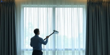 Commercial curtain steam cleaning service newport-vic hotels offices